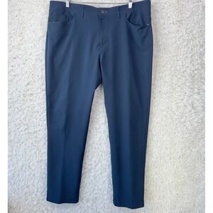 Public Rec Straight Leg Tech Pants 42/34 Navy Blue Gorpcore Athleisure Techwear